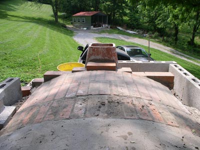 dome bricking finished